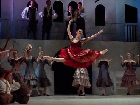 Albina Rahmatullina (Quitri) - HNK Split, Ludwig Minkus, Don Quijote, kor. Valentina Ganibalova, 2005., foto: Ante Verzotti