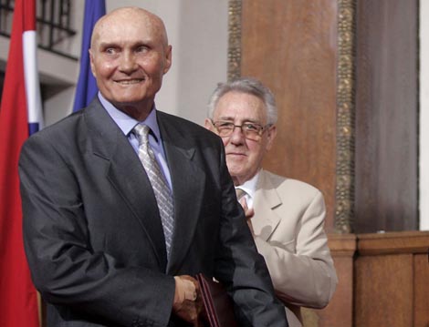 Damir Novak na dodjeli Nagrade Vladimir Nazor za životno djelo 18. lipnja 2008.