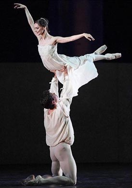 Maria Eichwald i Roberto Bolle – Sergej Prokofjev, Romeo i Julija, kor. Kenneth MacMillan, foto: facebook (Roberto Bolle Official Page)