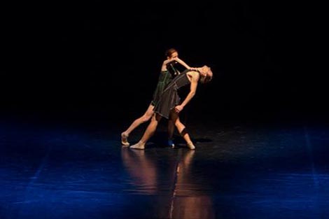 Iryna Chaban Bilandžić i Ivan Boiko u baletu 5 do 12, koreograf Igor Kirov, Hrvatsko narodno kazalište Split, foto: facebook