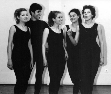 Vlasta Spinčić, Ivica Ivanko, Nada Kokotović, Biserka Maričević, Olga Draušnik - KASP, 1966., foto Mladen M. Mazur