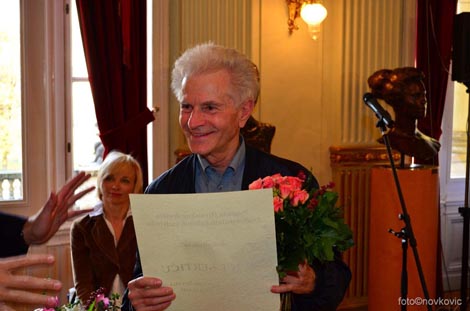 Ivica Serti&cacute; na dodjeli nagrade HDPBU-a za cjelokupan doprinos baletnoj umjetnosti 4. studenoga 2011.