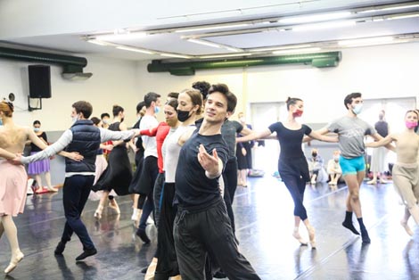 U baletnoj dvorani tijekom rada na baletu Giselle u koreografiji Joséa Carlosa Martineza, foto: Mara Bratoš