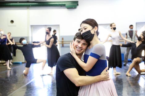 U baletnoj dvorani tijekom rada na baletu Giselle u koreografiji Joséa Carlosa Martineza, foto: Mara Bratoš