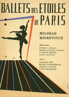 Plakat za trupu Ballets des Etoiles de Paris