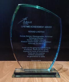 Nenad Lhotka dobitnik je Nagrade za životno djelo Udruženja za promicanje plesa Dance Manitoba