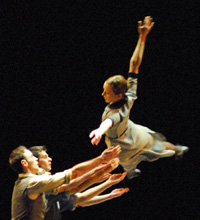 Baletna Vačer, Sinfonia da Requiem, koreograf Vasco Wellenkamp; Dan Rus, César Fernandes, Ovidiu Muscalu, Ersilia Nikpalj, Eugen Dobrescu, Daniil Yastrebov, foto Saša Novković