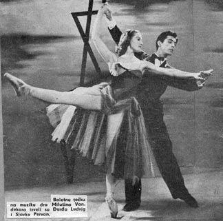Đurđa Ludvig i Slavko Pervan, baletna koreografija na glazbu Milutina Vandekara, TV Zagreb, 1958.
