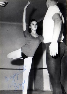 Sonja Marchiolli u Baletnoj školi u Zagrebu, 1962.