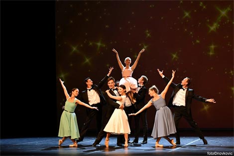 Hrvatsko narodno kazalište u Zagrebu: Baletni koncert Život na pozornici, Jazzy Time, kor. Massimiliano Volpini, foto: Novković